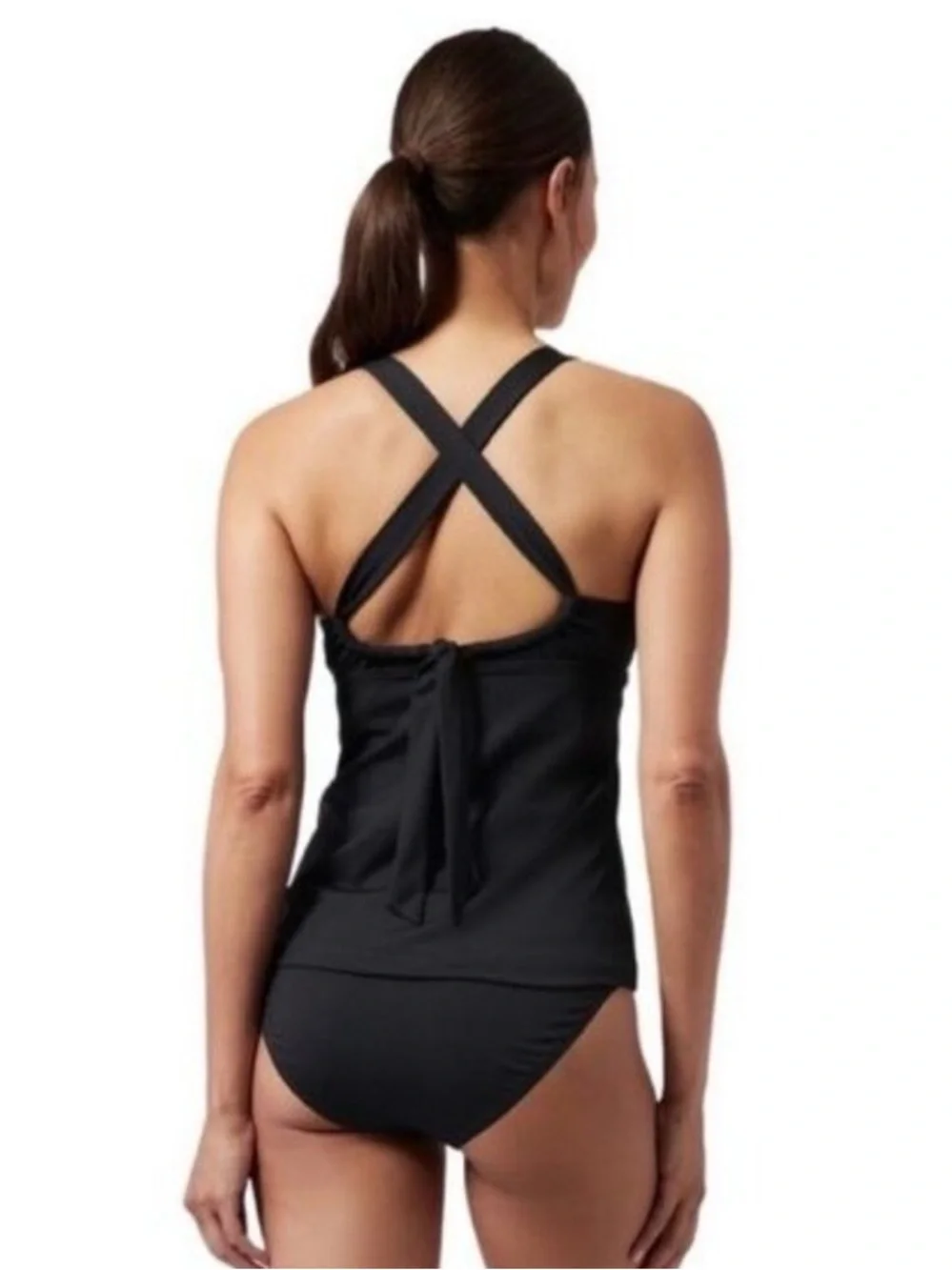 Athleta Womens Plunge‎ Swim Tankini Swim Tank UPF 50+ Beach XS
